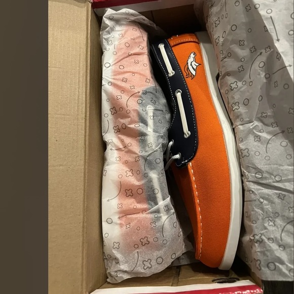 Denver Broncos NFL Men's Side Logo Slip-On Canvas Shoes, Size 9- New - Picture 5 of 10